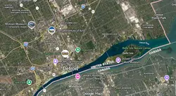 Tourist map of downtown Detroit, Michigan
