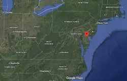 Where is Dover, Delaware on the world map?