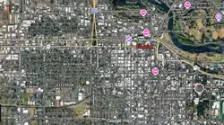 Tourist map of downtown Eugene, Oregon