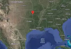 Where is the city of Fort Smith (Arkansas) on the map of America?