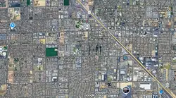 Street map of Glendale, Arizona with points of interest