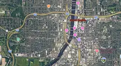 Tourist map of downtown Grand Rapids, Michigan