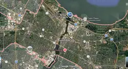 Tourist map of downtown Green Bay, Wisconsin