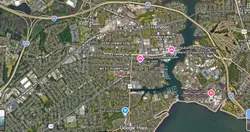 Tourist map of downtown Hampton, Virginia