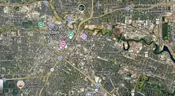 Tourist map of downtown Houston, Texas