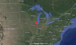 Where is the city of Joliet (Illinois) located on the map of the USA?