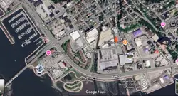 Street map of Juneau, Alaska with points of interest