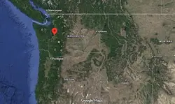 Where is the city of Kent, Washington, located on the map of the USA?