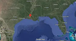 Where is the city of lafayette (Louisiana) located on the map of the USA?