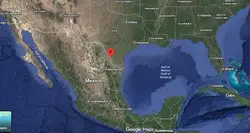 Where is the city of Laredo, Texas, located on the map of the USA?