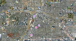 Tourist map of downtown Las Vegas, Nevada