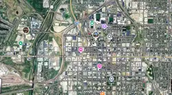 Tourist map of downtown Lincoln, Nebraska
