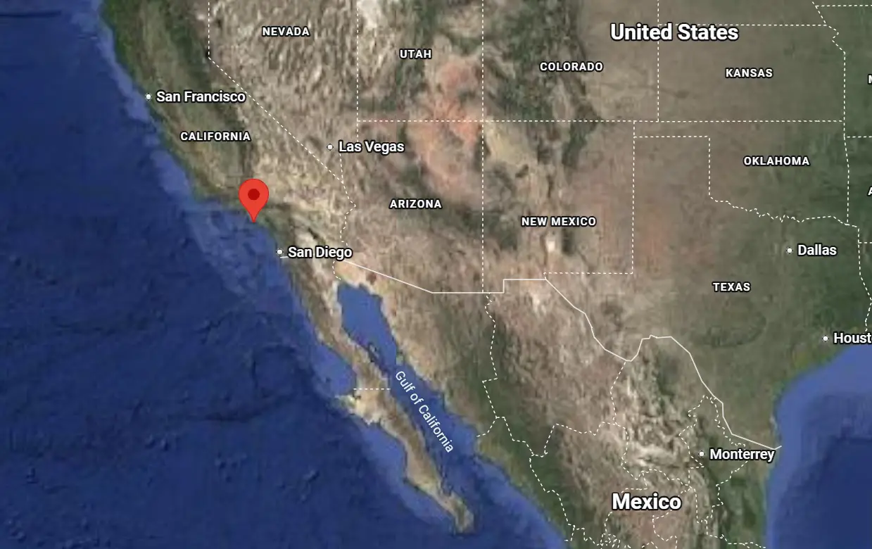 Where is Long Beach, California on the map?