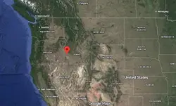 Where is the city of Meridian (Idaho) located on the map of the USA?