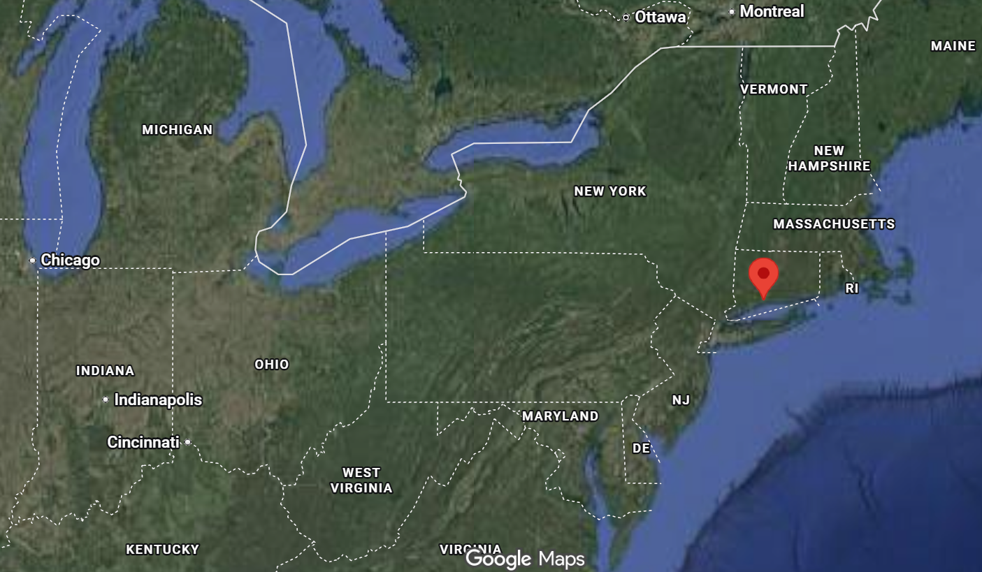 Where is New Haven, Connecticut on the world map?