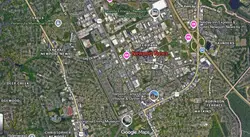 Tourist map of downtown Newport News, Virginia