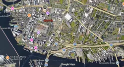 Tourist map of downtown Norfolk, Virginia
