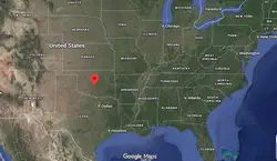 Where is the city of Norman, Oklahoma, located on the map of the USA?