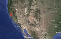 Where is Oakland, California on the map?