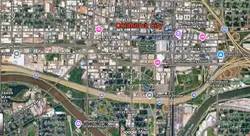 Tourist map of downtown Oklahoma City, Oklahoma