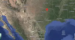 Where is the city of Plano, Texas, located on the map of the USA?