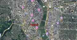 Tourist map of downtown Portland, Oregon