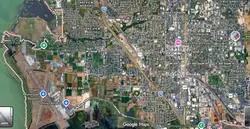 Street map of Provo, Utah with points of interest<br />Tourist map of Provo, Utah