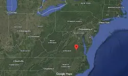 Where is the city of Richmond, Virginia, located on the map of the USA?
