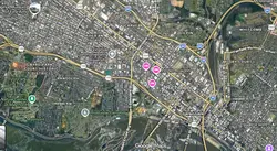 Tourist map of downtown Richmond, Virginia