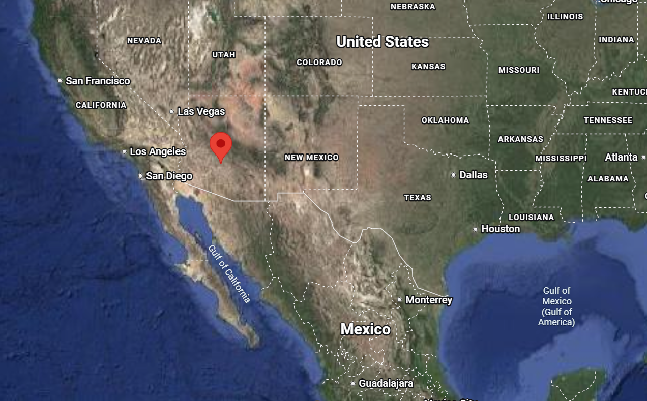Where is the city of Scottsdale (Arizona) on the map of America?