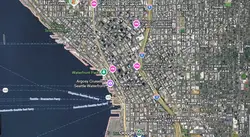 Tourist map of downtown Seattle, Washington
