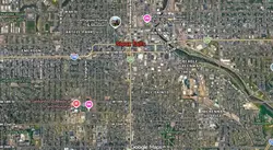 Tourist map of downtown Sioux Falls, South Dakota