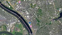 Tourist map of downtown Springfield, Massachusetts