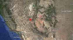 Where is the city of St George, Utah, located on the map of the USA?