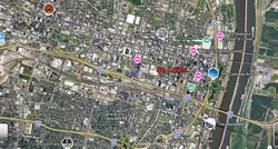 Tourist map of downtown St Louis, Missouri