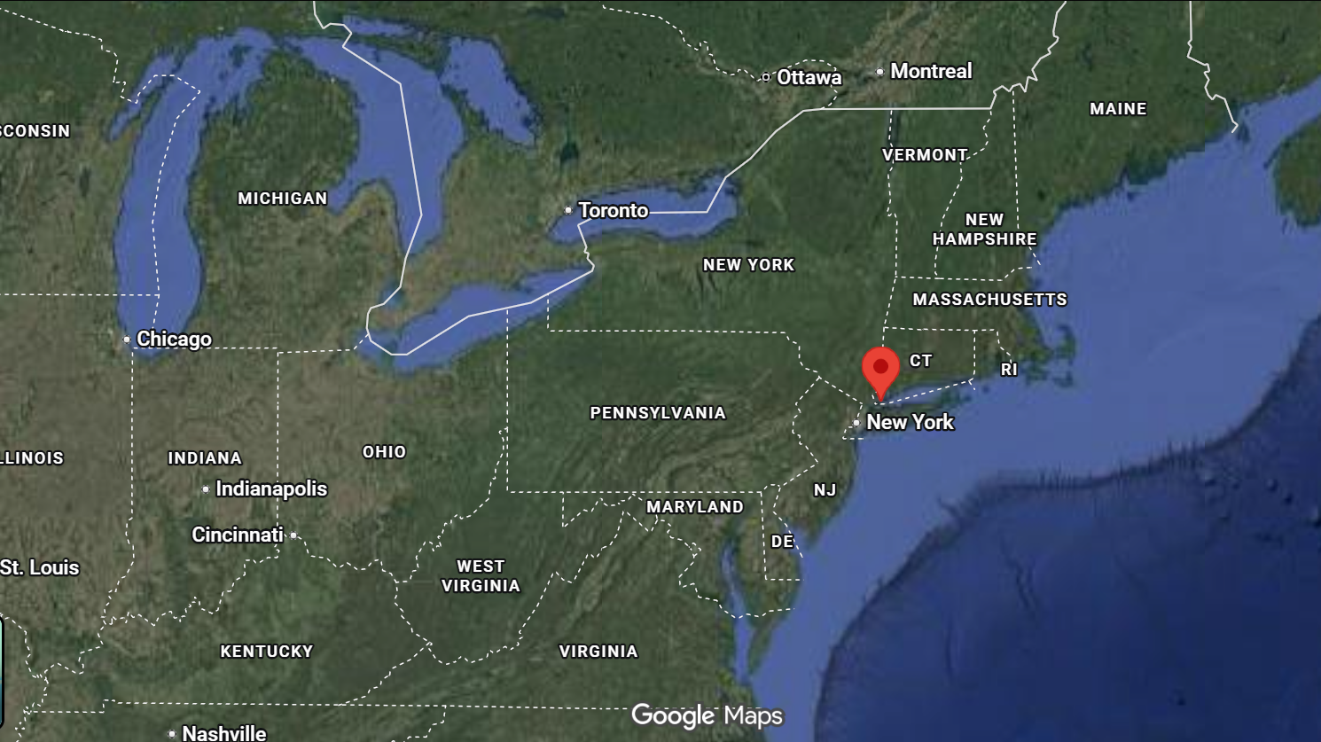 Where is Stamford, Connecticut on the map?