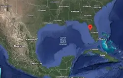 Where is the city of Tampa (Florida) located on the map of the USA?