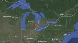 Where is the city of Warren (Michigan MI) located on the map of the USA?