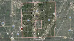 Tourist map of downtown Warren, Michigan