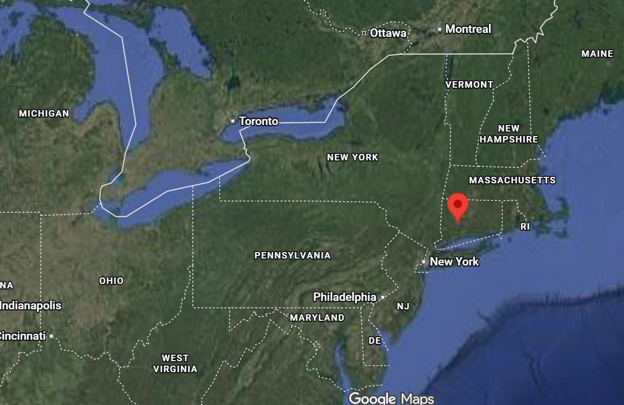 Where is Waterbury, Connecticut on the world map?